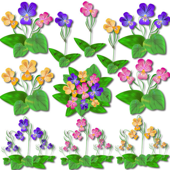 free clip art violet flower - photo #38