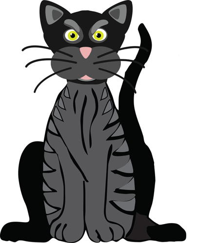 free clipart scared cat - photo #17