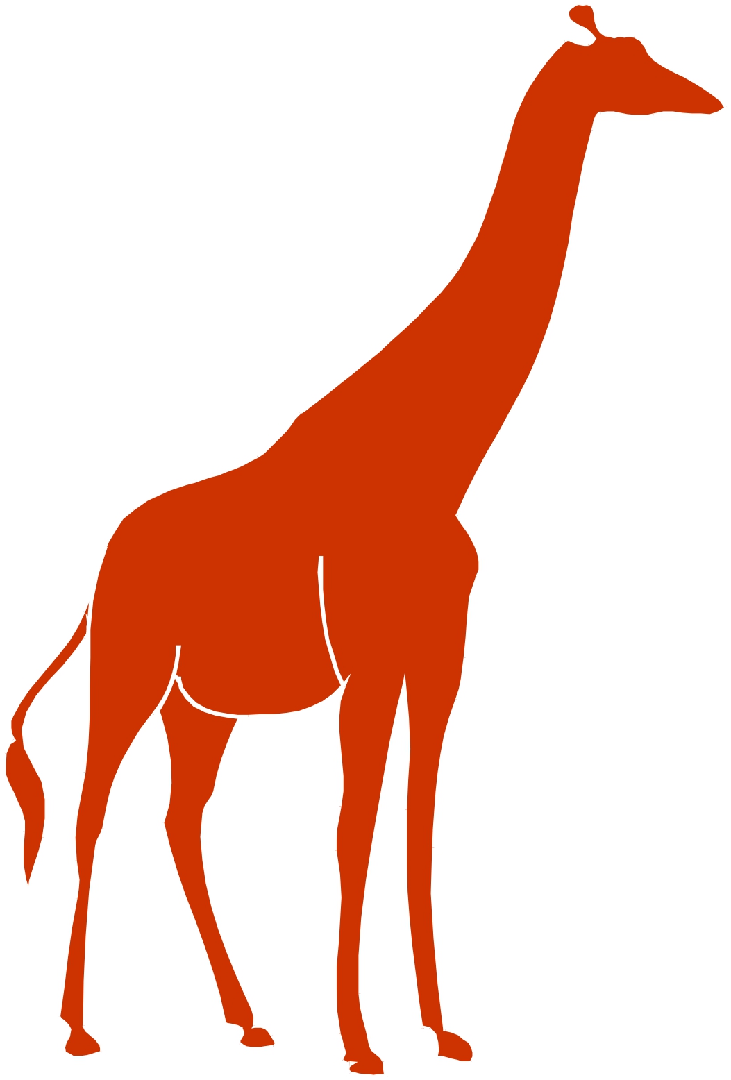 Cartoon Giraffe Silhouette - ClipArt Best