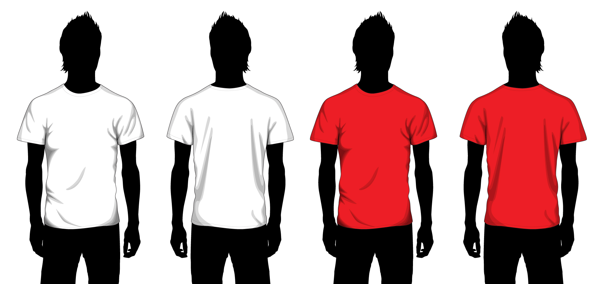 White T Shirt Vector