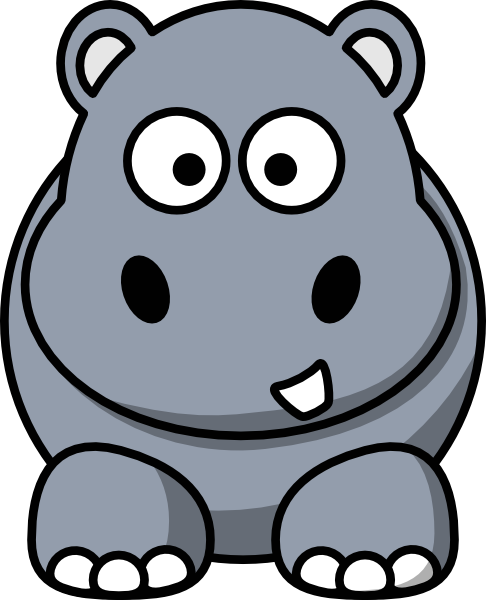 Hippo Clip Art - vector clip art online, royalty free ...