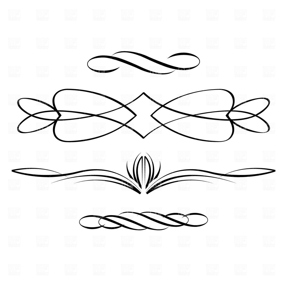 scroll line clip art free - photo #2