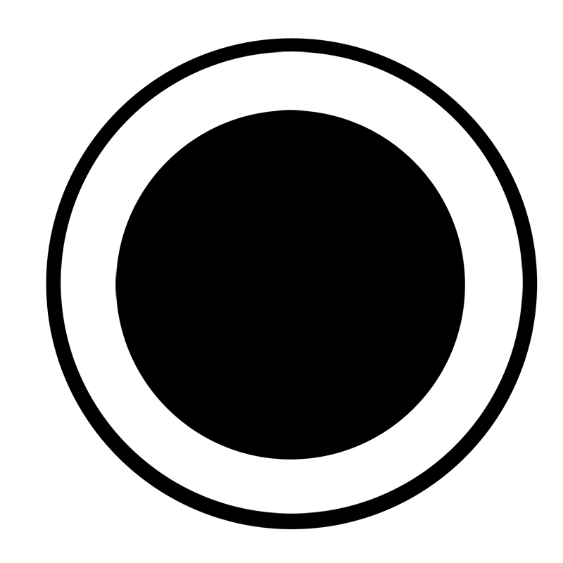 White Circle Outline Png Black Circle Inner