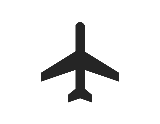 Aircraft - Design Elements | Aircraft - Vector stencils library ...