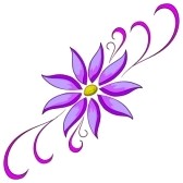 Clip Art Flowers Purple Lilacs Clipart