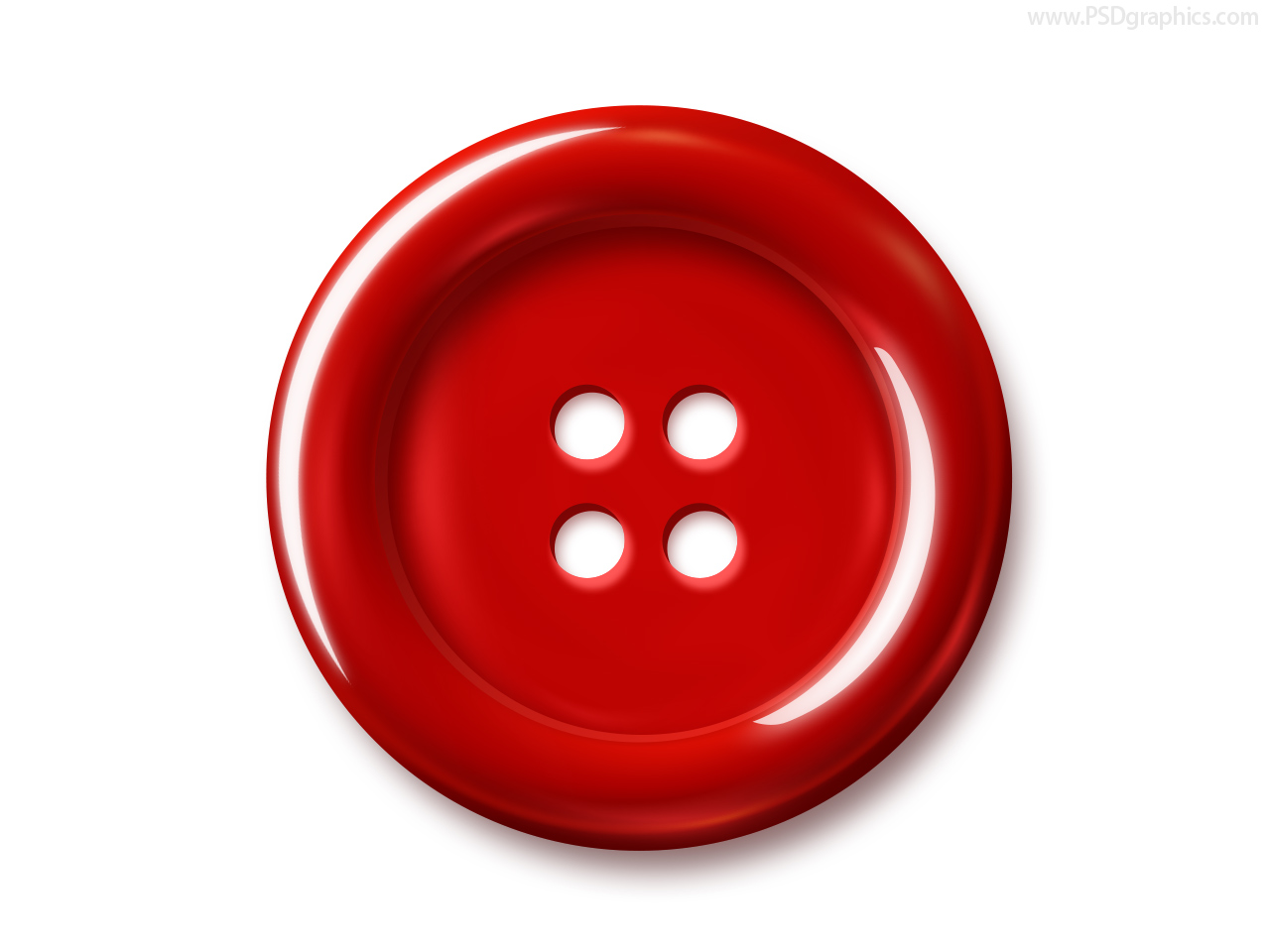 3D red push button | PSDGraphics