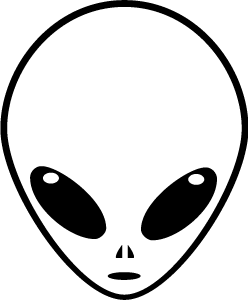 Alien head clip art