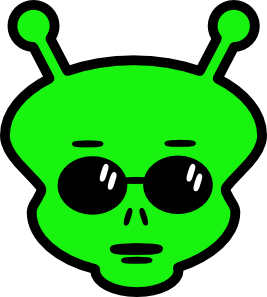 Alien head clipart
