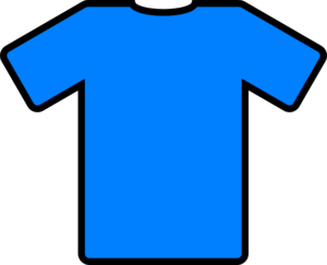 Blue t-shirt clipart