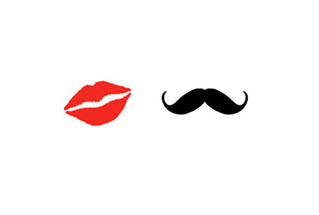 Mouth and mustache clipart