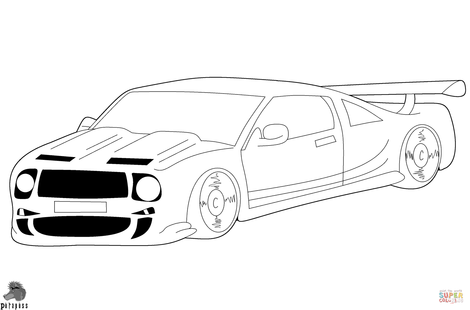 Race Car coloring page | Free Printable Coloring Pages