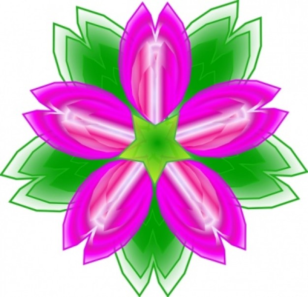 Nine Petal Flower Clip Art - ClipArt Best