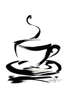 Coffee painting, Products and Coffee cups