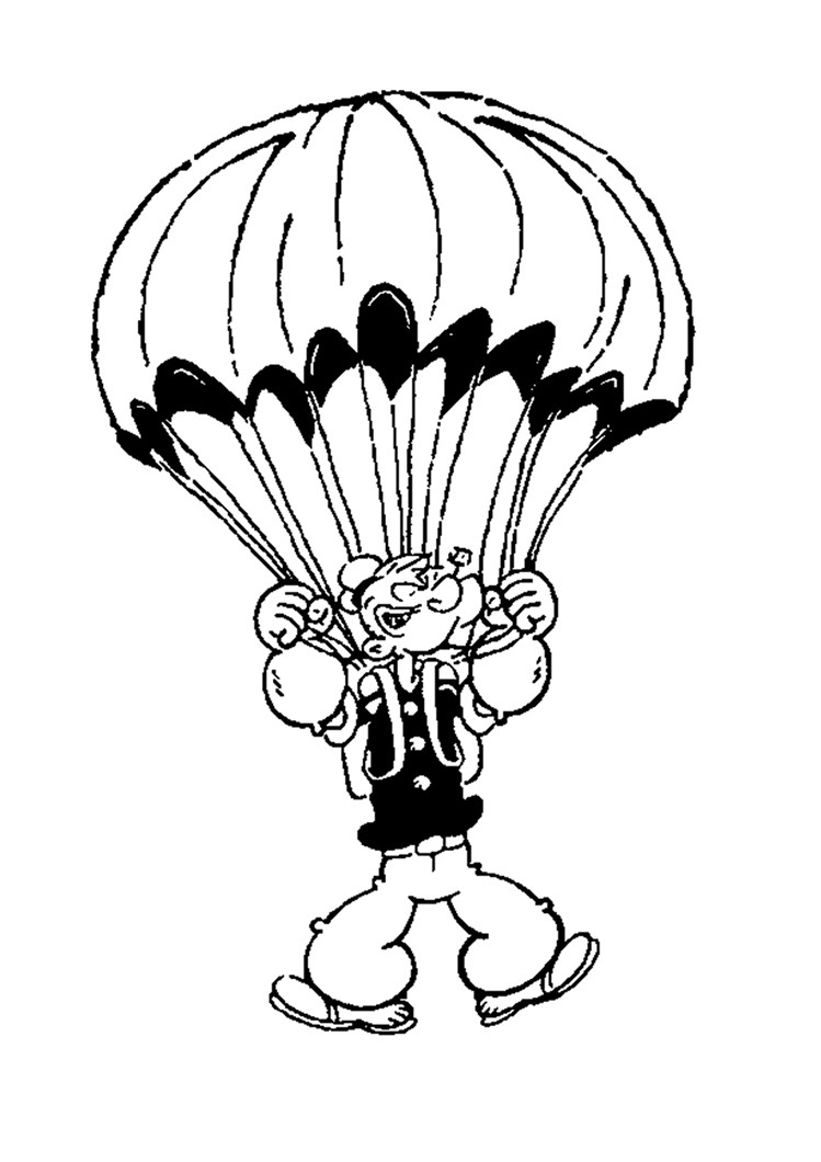 415 views POPEYE THE SAILOR coloring pages - Popeye the sailor