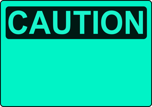 Caution sign template - vector Clip Art