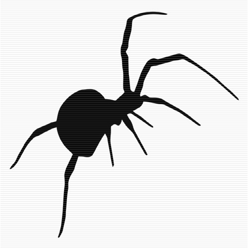 Spider clipart silhouette