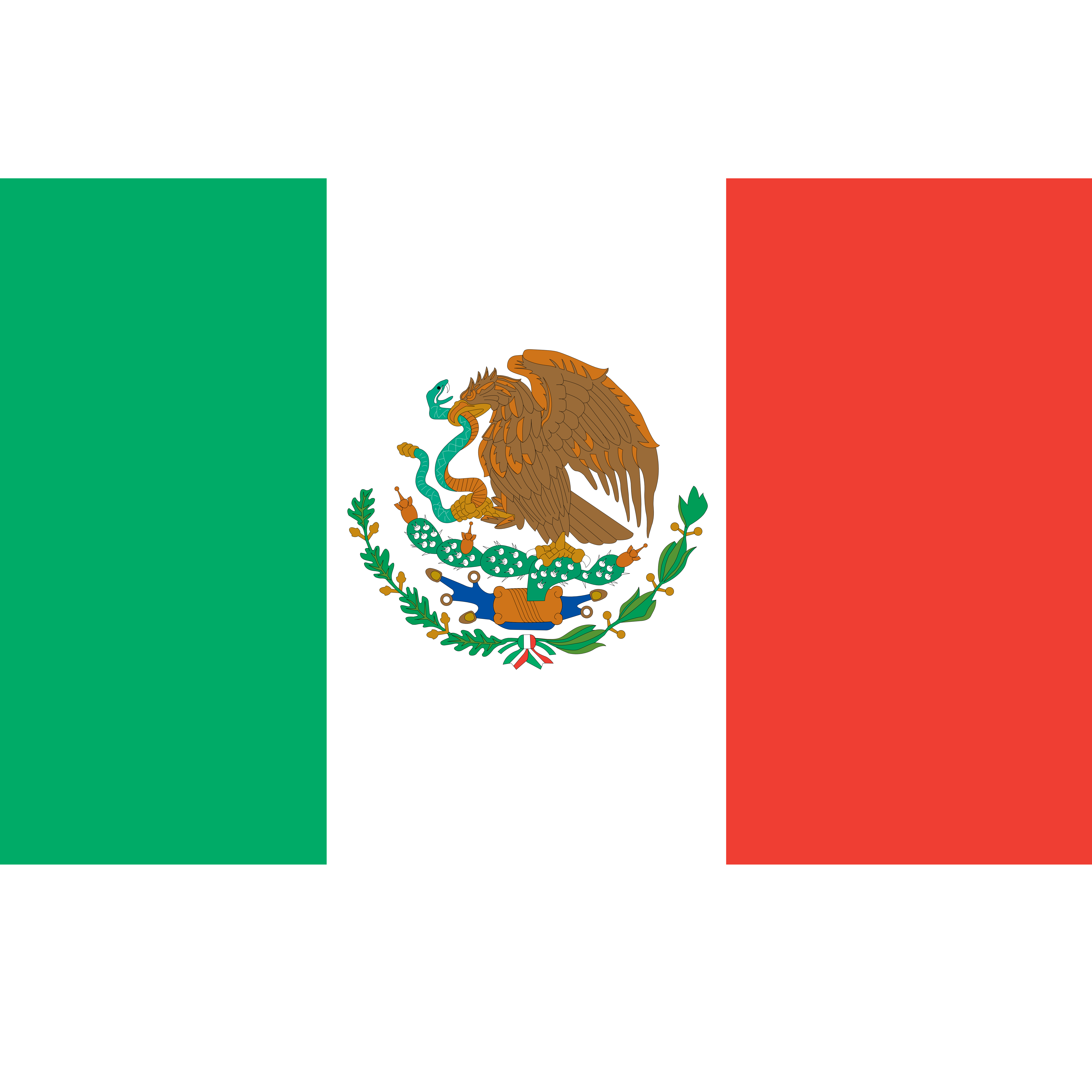 Mexican flag waving clipart