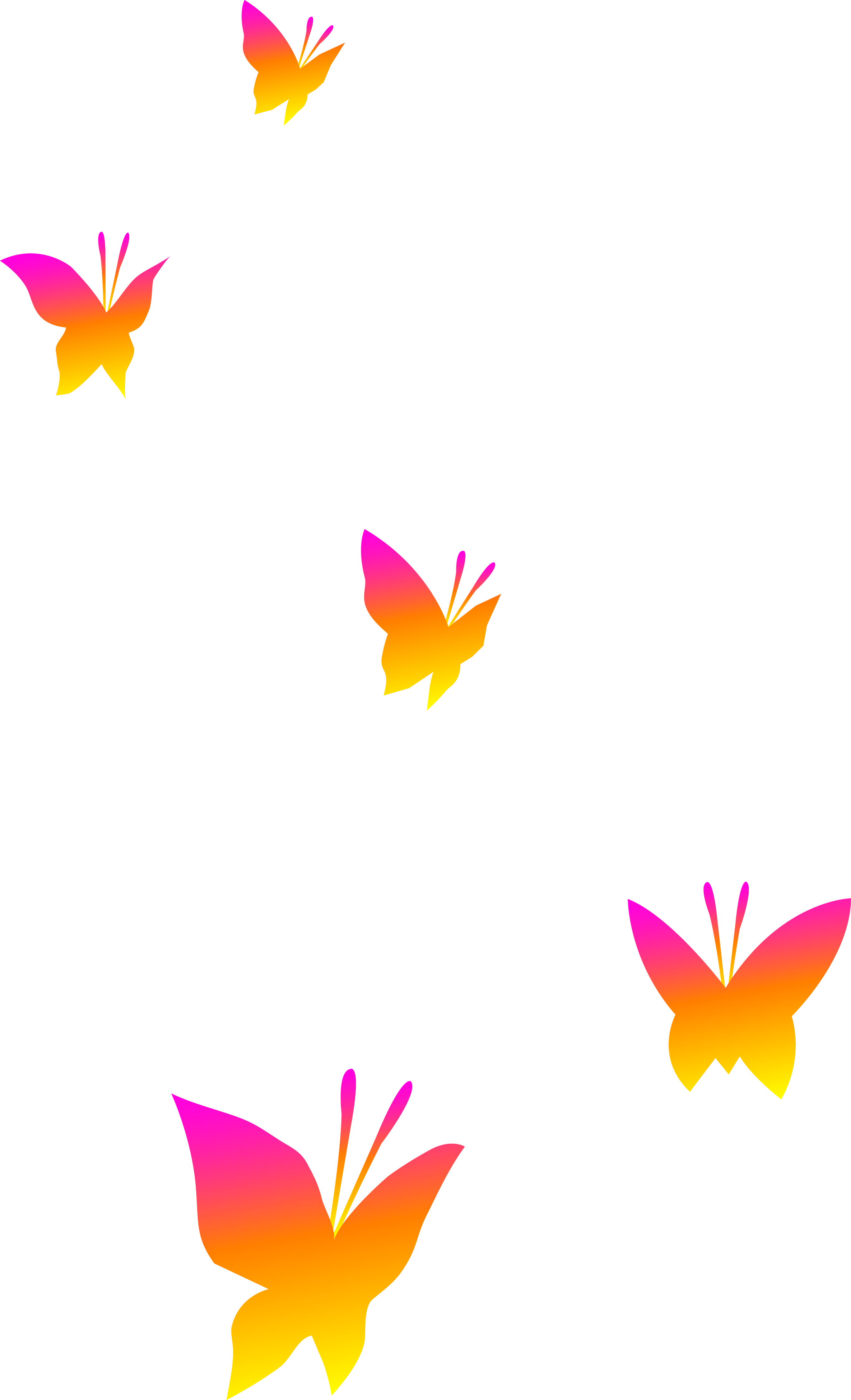 Free butterfly clipart flying