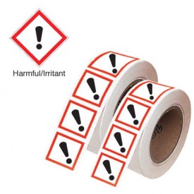 GHS Mini Pictogram Label Sheets and Rolls - Harmful/Irritant from ...