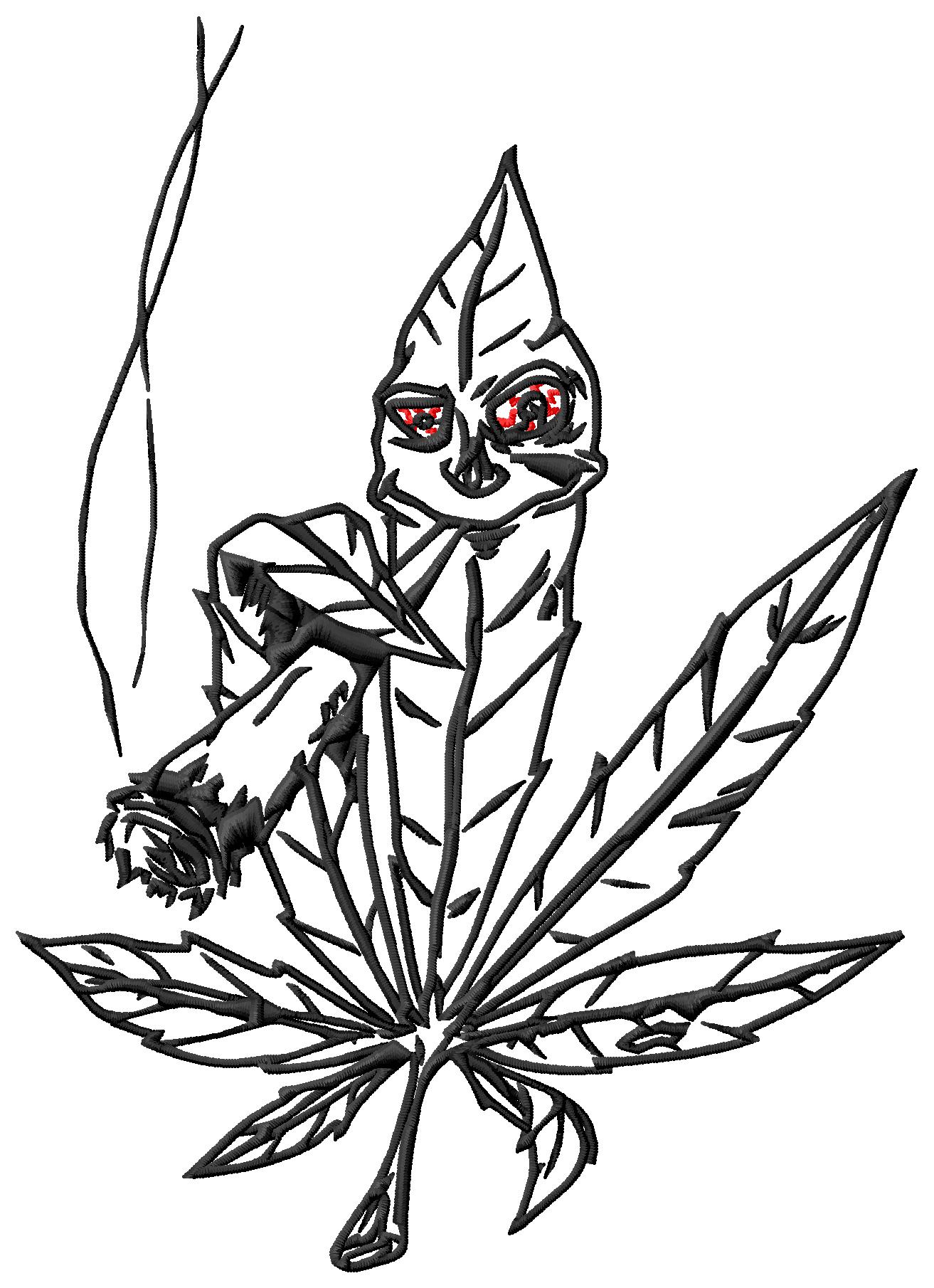 Smoking Weed Clipart