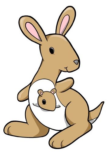 Cute Cartoon Baby Kangaroo - ClipArt Best