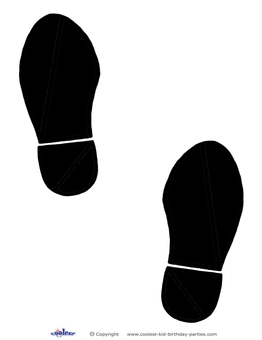 Footprint Cut Out Template. footprint dinosaurs and templates on ...