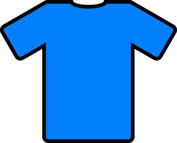 Blue T-shirt Clip Art - vector clip art online ...