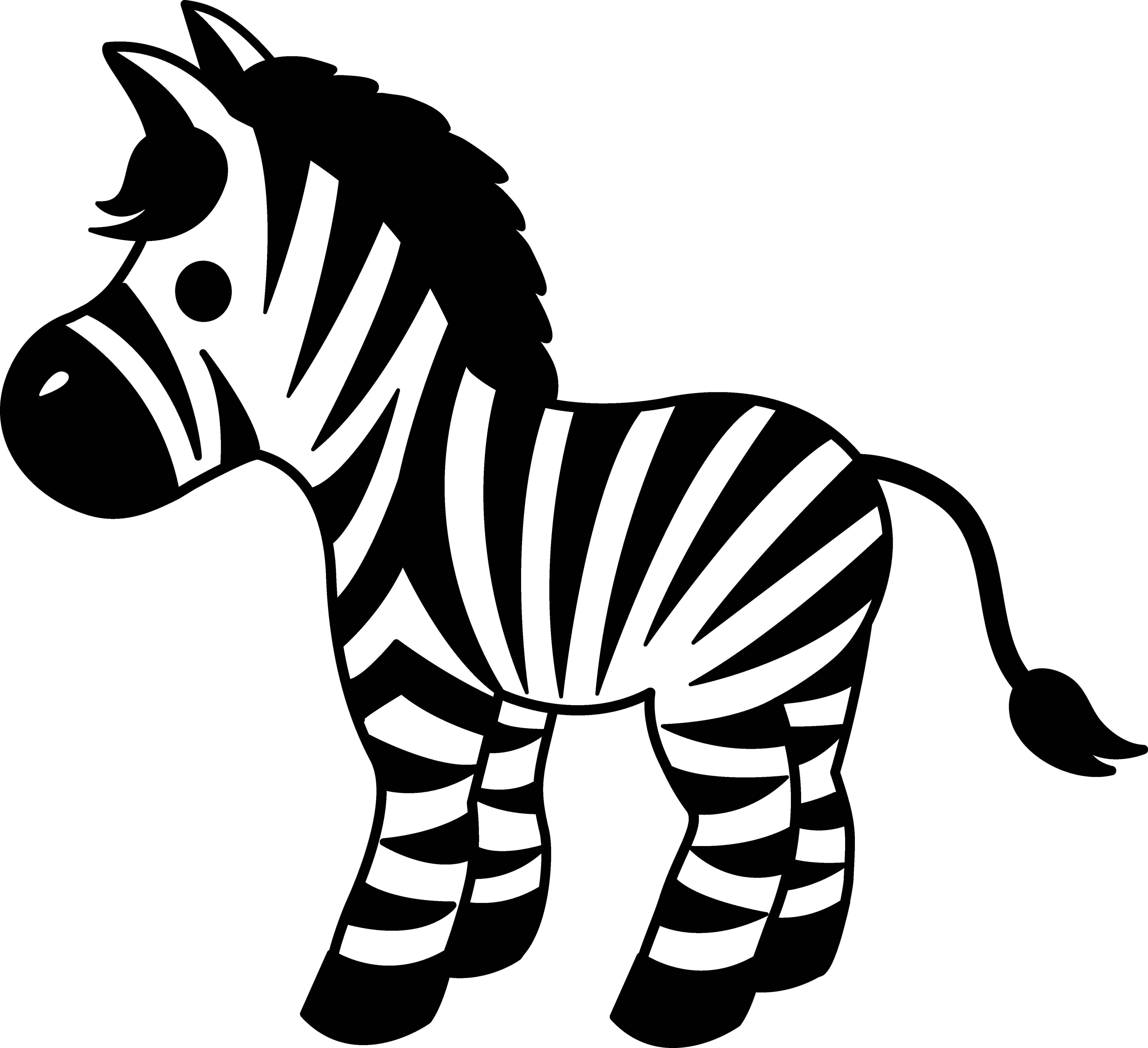 Clipart Cute Zebra | Free Clip-art