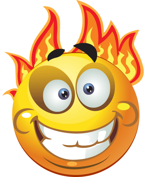Fire Ball - Facebook Symbols and Chat Emoticons