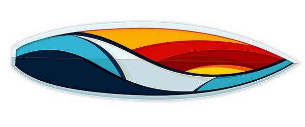 Simple Surfboard Designs - ClipArt Best