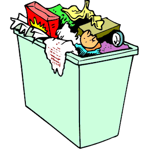 Gross trash can clipart