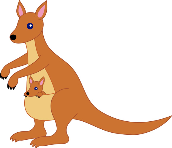 Kangaroo Clip Art - Tumundografico