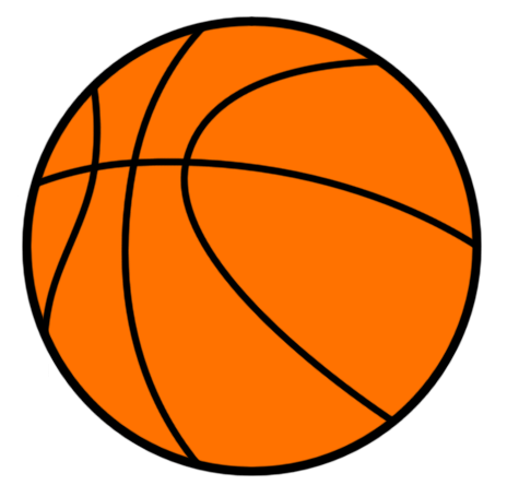 Gif clipart images of a basketball