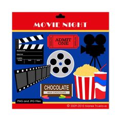 Movie Night Clipart - Free Clipart Images