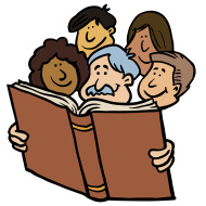 Person Reading Bible Clipart