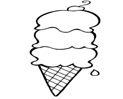 Scoop Ice Cream Coloring, ice cream scoop coloring page az ...