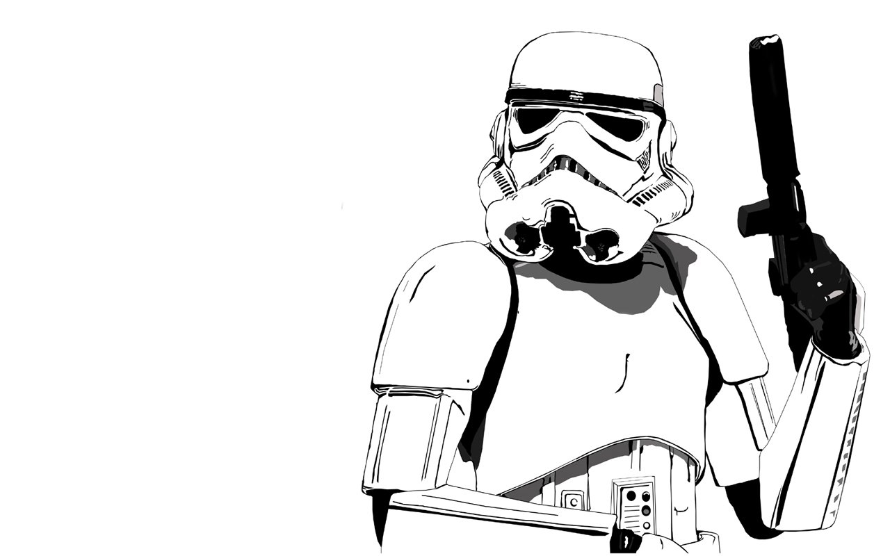 Star Wars Simple Background Stormtroopers White Wallp