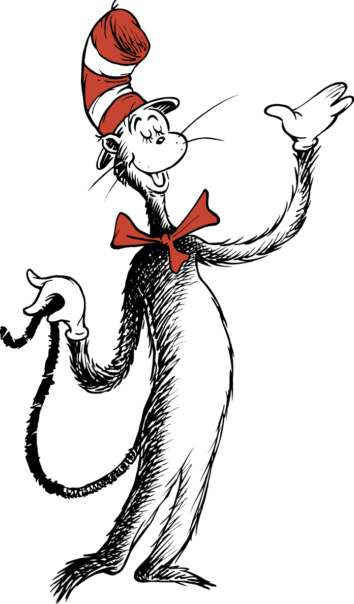 Dr seuss black and white clipart - ClipartFox