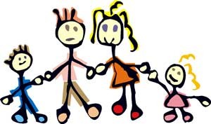 My Family Of Four Clipart