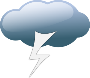 Thunderstorm Weather Symbols Clip Art - vector clip ...