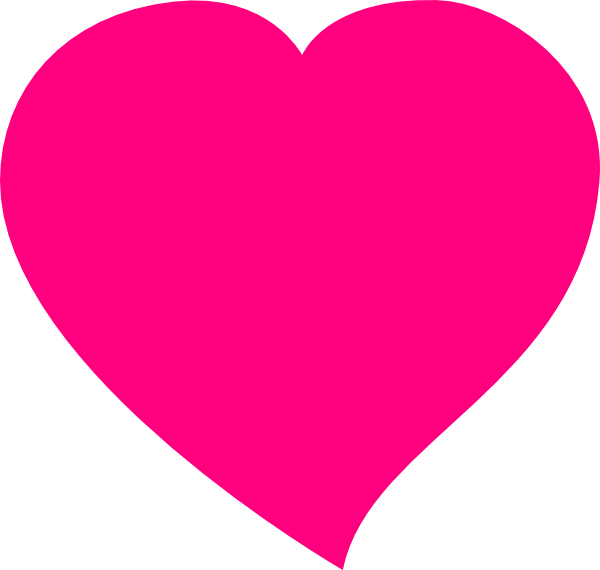 Pink - Heart Clip Art - vector clip art online ...