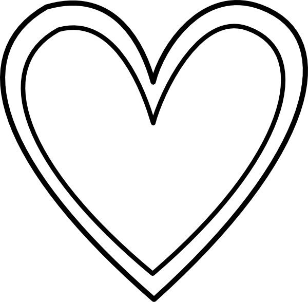 double heart clip art
