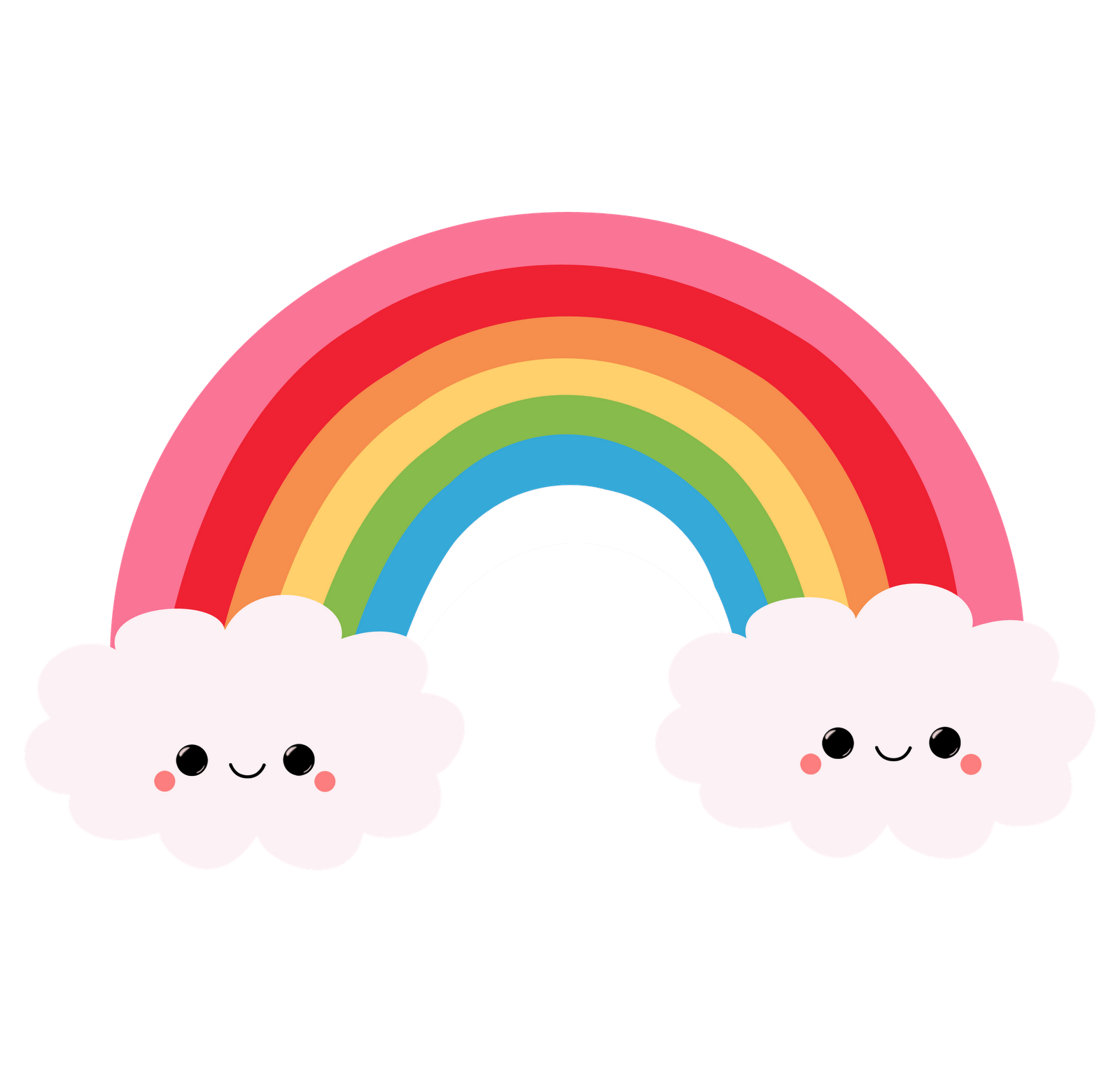 clipart rainbow with clouds - photo #43