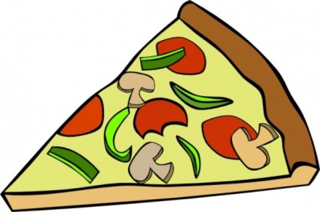 Pepperoni Pizza Slice clip art | Download free Vector