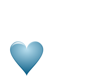 Blue Heart clip art - vector clip art online, royalty free ...