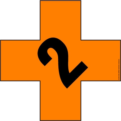 Military Fire Division Symbol 2 from Labelmaster