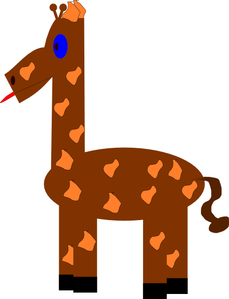 Cartoon Giraffe clip art Free Vector