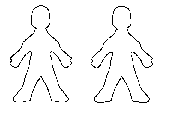 Outline Of A Human Body