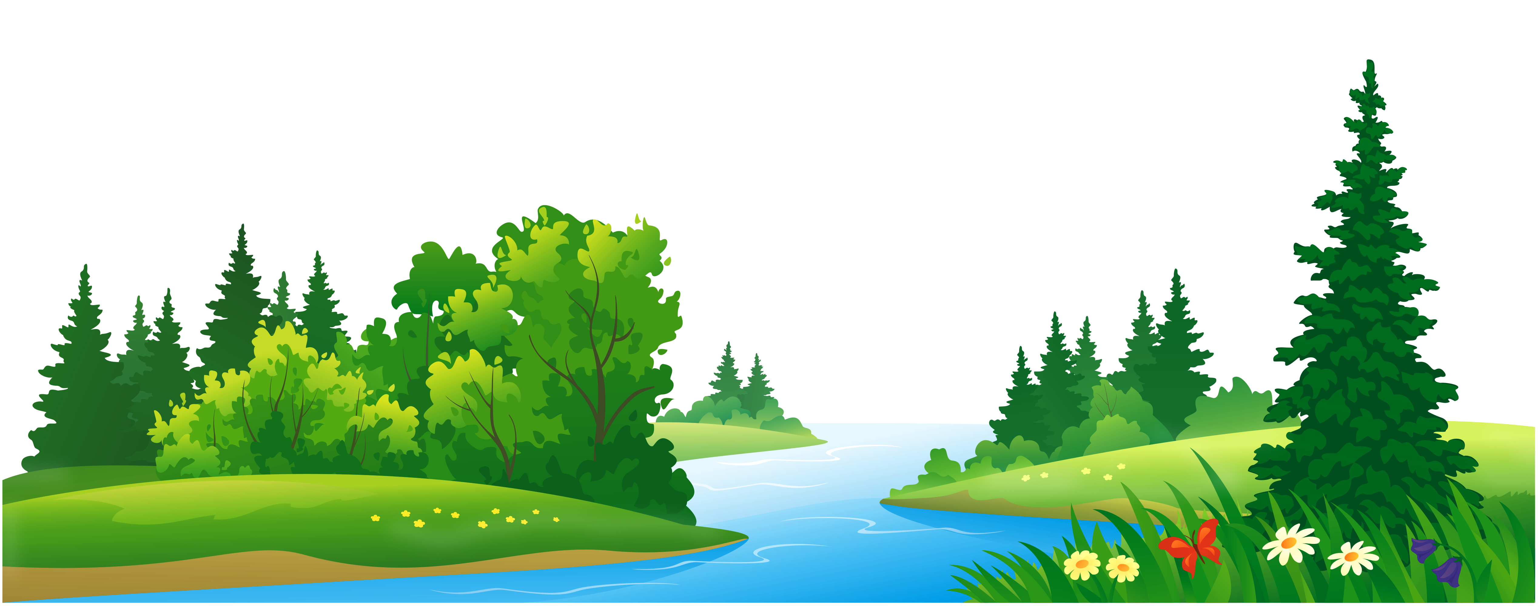 Large lake clipart