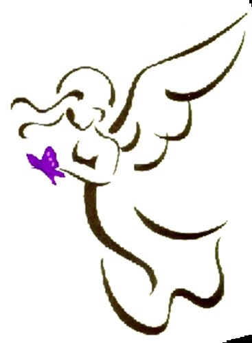 free angel outline clip art - photo #16